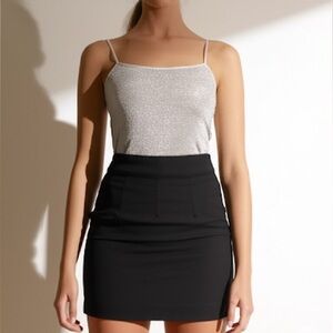 Ann Taylor Sparkly Champagne Tank Top Women’s Size‎ Medium